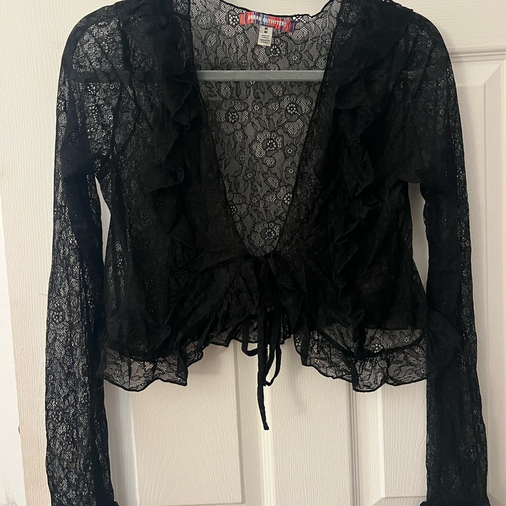 Urban Outfitters Black Lace Blouse